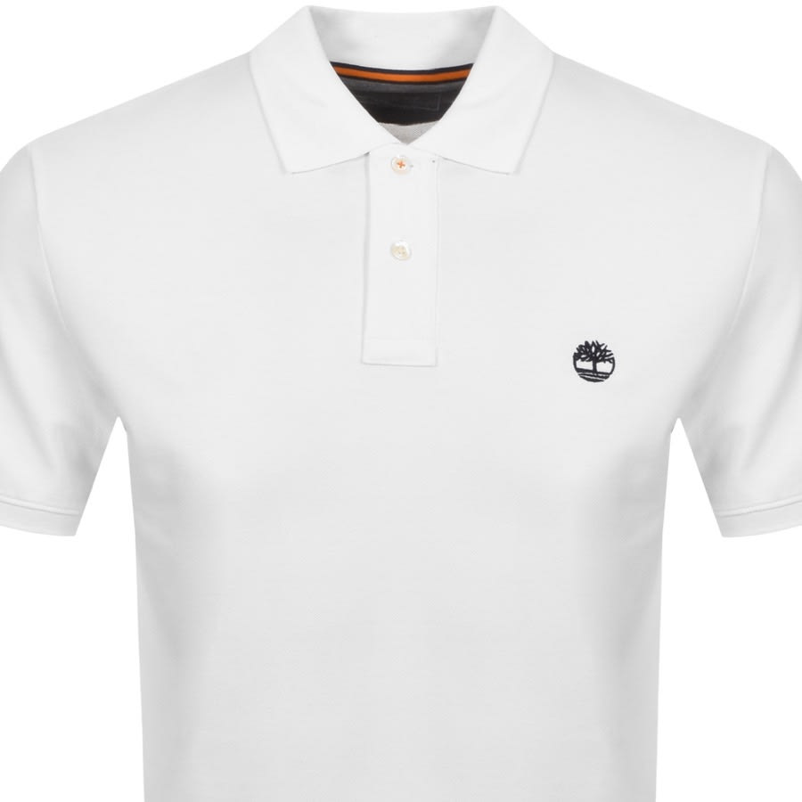 Alternative Image for ProductTimberland Logo Short Sleeved Polo T Shirt White2
